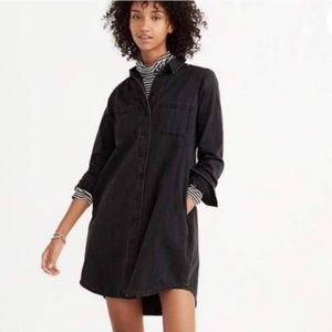 Madewell Black Shirtdress